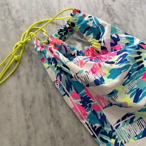 Like new. Lilly Pulitzer drawstring beach/pool game bag for checkers/backgammon